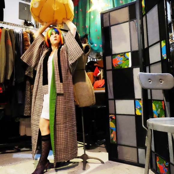 Vintage 1960s Japanese Padded Winter Kimono - Picture 7 of 10